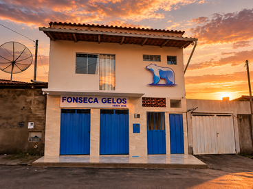 Fachada da fábrica da Fonseca Gelos